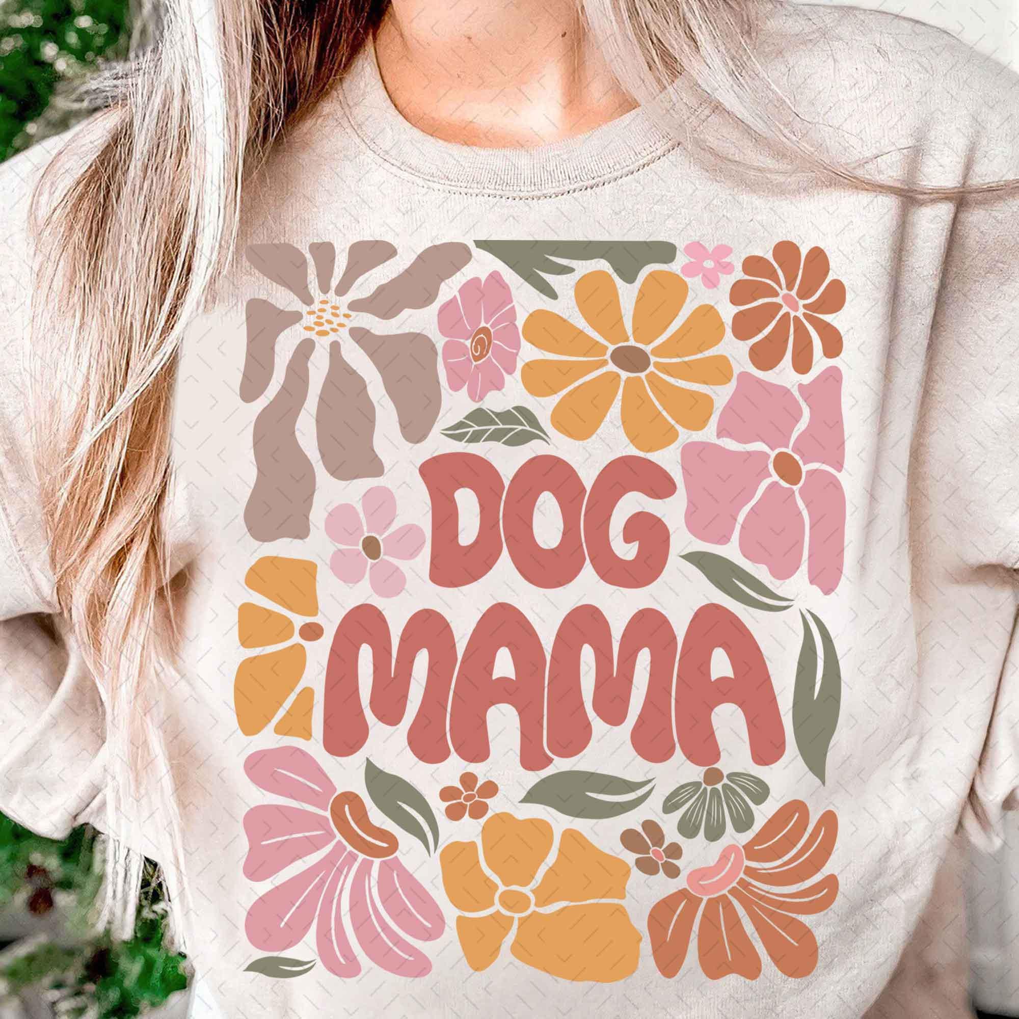 Boho Dog Mama Floral PNG, Dog Mama Png, Dog Lover Png, Mom Life Png ...