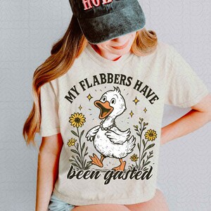 Moje Flabbers Have Been Gasted PNG, Sarkastyczny Gęsi Humor png, Gag Gift Rude Goose Mood Snarky Animal png, Attitude Adult Humor Fun Goose png