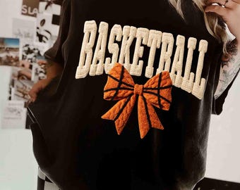 Garen basketbal boog png, gezellige gebreide basketbal png, faux gehaakte sport ontwerp, basketbal moeder sublimatie, game dag digitale download