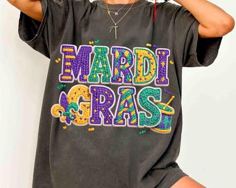 Gancho de cierre Mardi Gras, Mardi Gras Faux Yran Png, Mardi Gras Varsity Png, Luisiana Png, Fleur de lis Png, Camisa Mardi Gras png, Png de moda