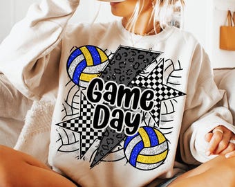 Volleyball Game Day PNG, Volleyball Glitter Png, Volleyball Vibes, Volleyball Mama Png, Volleyball Mom Png, Game Day, Sport Png