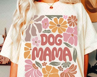 Boho Dog Mama Floral PNG, Dog Mama Png, Dog Lover Png, Mom Life Png, Dog Coquette Png, Dog Mama Shirt Png, Dog Gifts