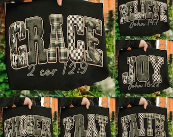 Fall Christian Camo png, Floral Thanksgiving Png, Bible Verse png, Faith Based Autumn , Praise Religious Jesus Shirt png, Camo Checkered