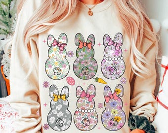 Coquette Easter Bunny Floral png, Easter Bunny png, Coquette Easter png, Retro Easter png, Girly Easter Kids Bow, Bunny png, Spring Floral