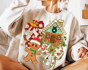 Christmas Gingerbread Coquette Png, Preppy Christmas Png, Tis the Season Png, Merry Christmas Sublimation, Retro Christmas png, Glitter