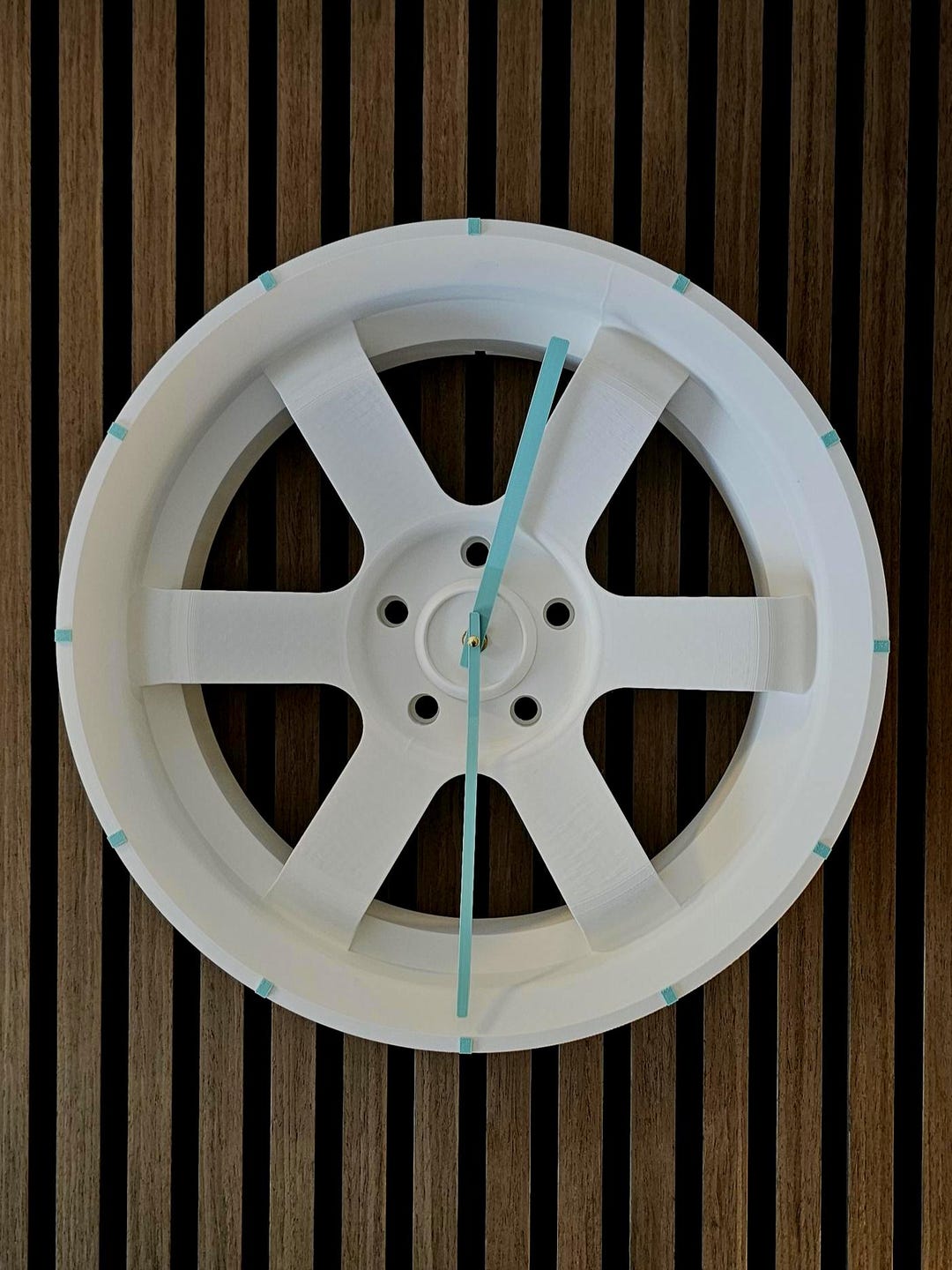 3D Printed Rim as a Wall Clock Gift for Car Crazy Motorsport Fans ...