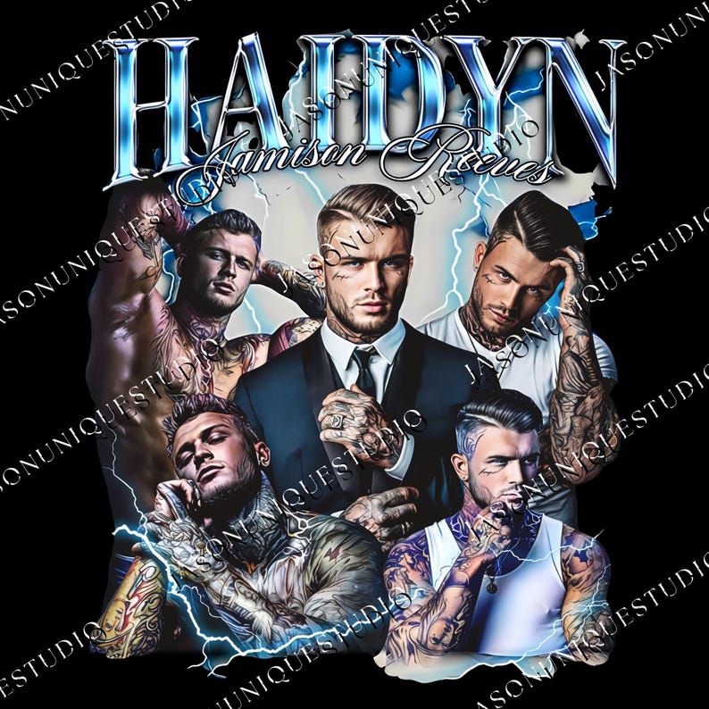 a group of men with tattoos on their arms