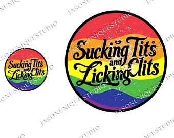 Saugen Meisen und lecken Kitzler LGBT png, Gay Pride png, LGBTQ png, Lesben png, Regenbogen png, Erwachsene Humor png, Unangemessene png