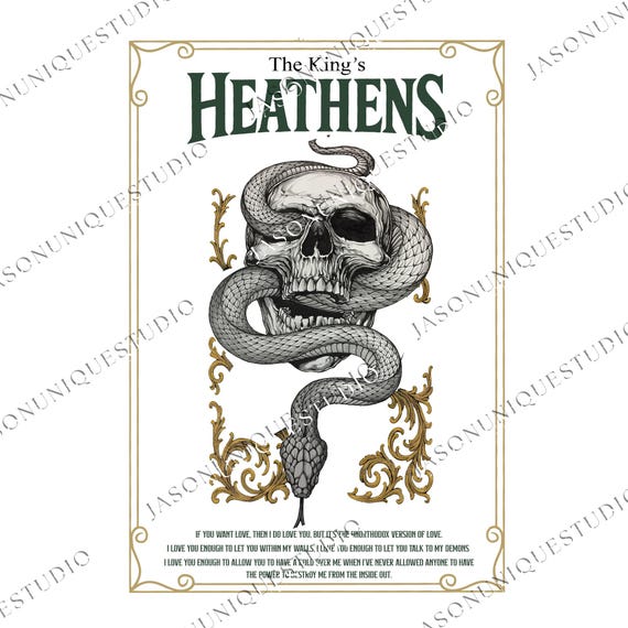 Heathens Legacy Of Gods png, Kiss The Villain png, Rina Kent Bookish png, Dark Romance png, Reader Spicy png, Bookish Merch