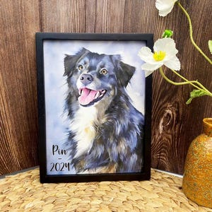 Pet painting, pet portrait, watercolor pet painting, Custom Dog Portrait, Custom pet Portrait, pet gift, Dog Painting, pet memorial gift