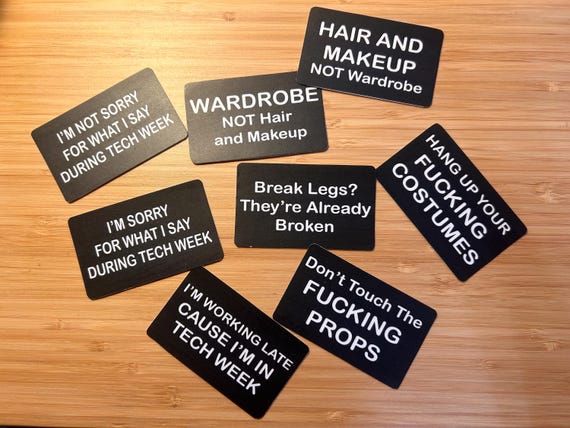 Passive Aggressive Theatre and Film Stickers - Backstage/Behind the Scenes Crew