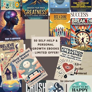 50 Self-Help & Personal Growth eBooks | Mindset, Productivity, Success, Motivation |  - SPECIAL LAUNCH PRICE! (Limited Time)