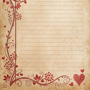 Design digitale romantico, collezione di clipart di pizzo vintage – 22 cuori, fiori, bordi, motivi pastello senza soluzione di continuità /