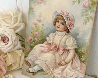 35 Vintage Porzellanpuppe Clipart, Aquarell antike Puppe, Shabby Chic Illustration, viktorianische Ephemera, Scrapbooking, Grußkarten Design