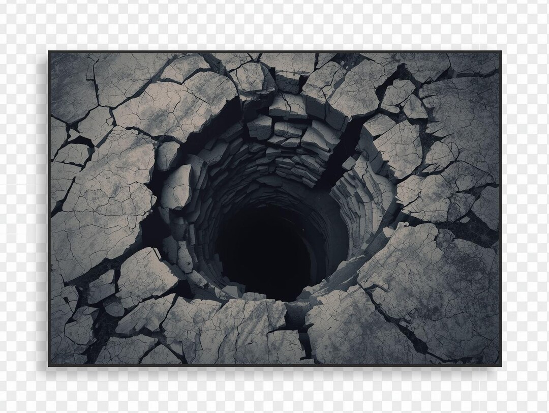 Fake Abyss Rug Abyss Rug Print: Deep Hole Optical Illusion (digital Download)3d - Etsy