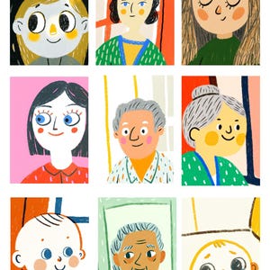 81 Assoziationskarten "Gesichter der Emotionen" (81 Karten) - Printable Digital File Metaphorische Assoziationskarten zur Selbstfindung