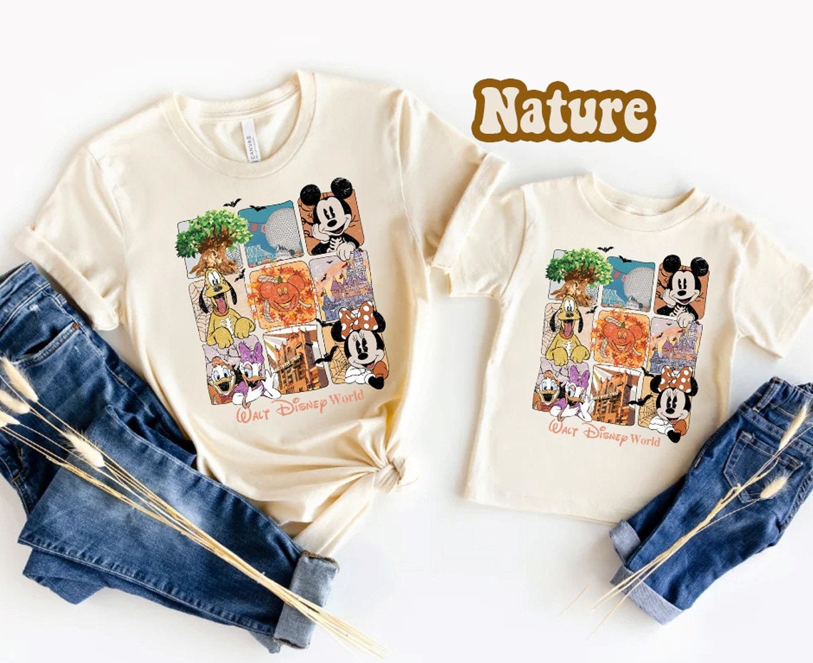 Discover Vintage Walt Disney World Halloween Shirt, Retro Walt Disney World Shirt, Vintage Disney Characters Shirt