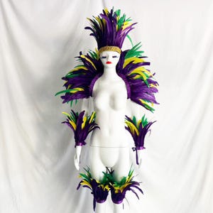 4 Layer Midnight Carnival Feather Cape Rooster Feather Cape and Jacket Combination for Festive Costume Carnival Feather shawl