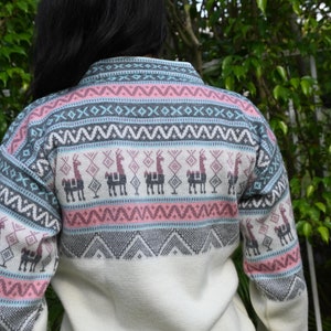 Alpaca Premium Wool Jacket. Unisex. Hand-made by Indigenous crafters. Very warm and soft. Gift Ideas. Water Resistant. Eco-friendly.