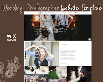 Wedding Photograher Website, Wix Template, Wix Template for Wedding Photograher, Wix Website, Wix Templates, Photograher Website Design