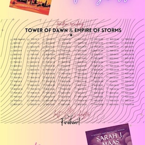 Throne of Glass Series - Tandem Reading - EOS & TOD - Empire of Storm and Tower of Dawn Reading Checklist