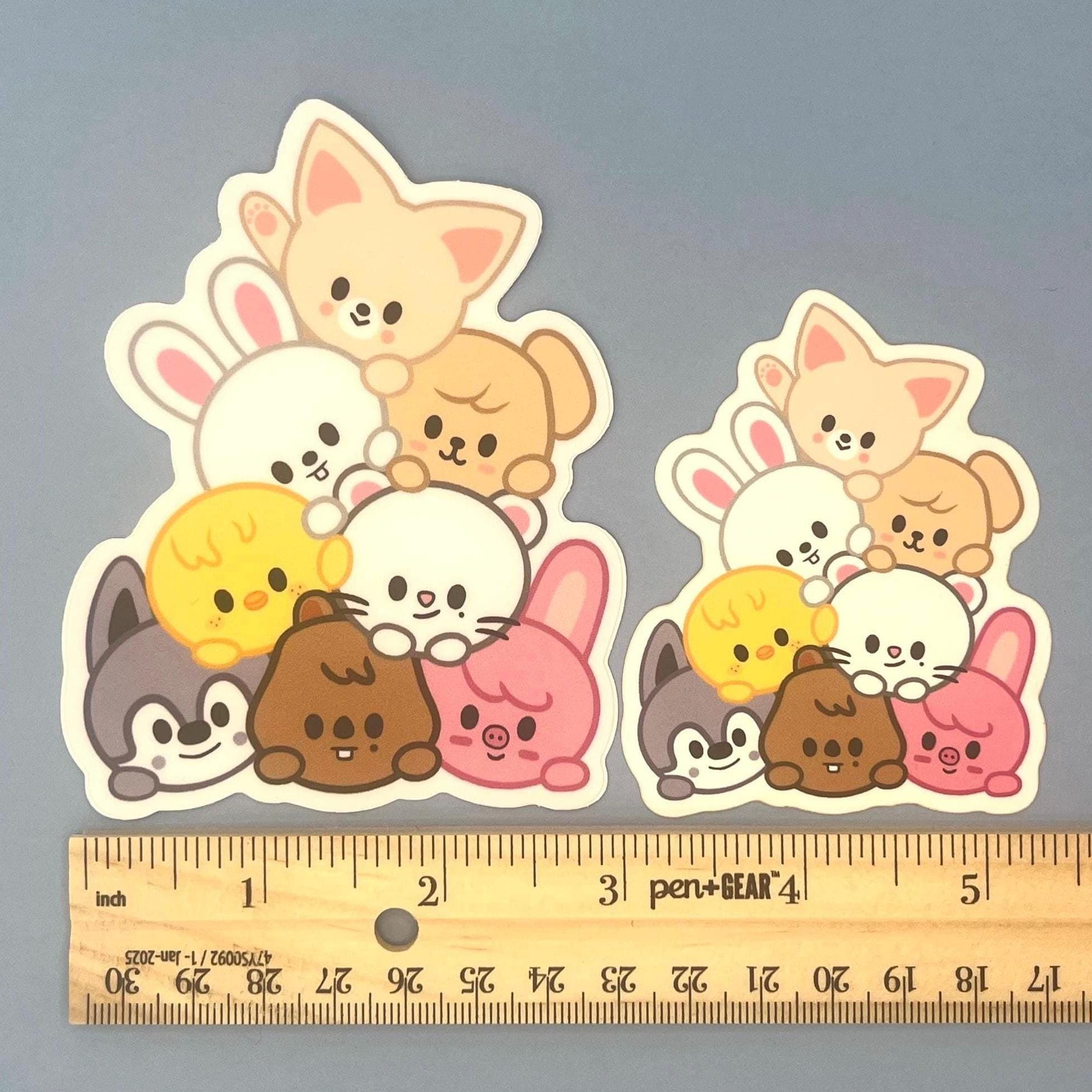 Stray Kids SKZOO Vinyl Stickers OT8 Gifts for Stray Kids Fans Bang