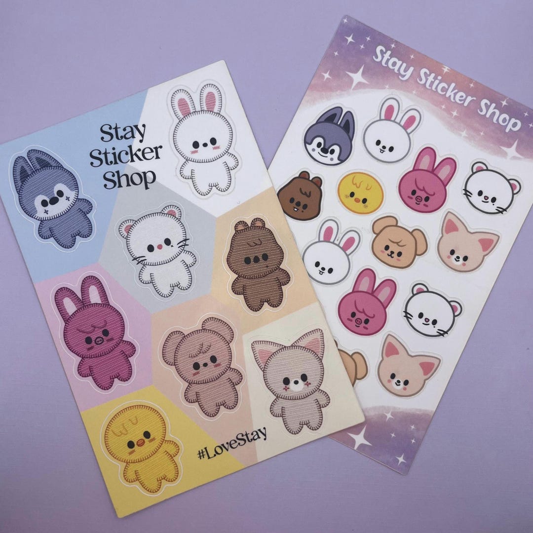 Stray Kids SKZOO Sticker Sheet, K-pop Fan Gift - Etsy