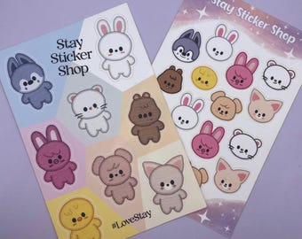 Stray Kids SKZOO Sticker Sheet, K-Pop Fan Gift