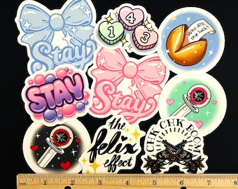 Stickers vinyles K Pop Bias - Light Stick, Stay, Stray kids, Chk Chk Boom, Felix Effect, ATE, Case 143, Cadeaux pour enfants errants fans SKZ