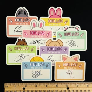 Stray Kids K Pop Skzoo Autogramm Bias Vinyl Aufkleber Geschenke für Fans von Bang Chan Lee Wissen Changbin Hyunjin Han Jisung Felix Seungmin IN SKZ
