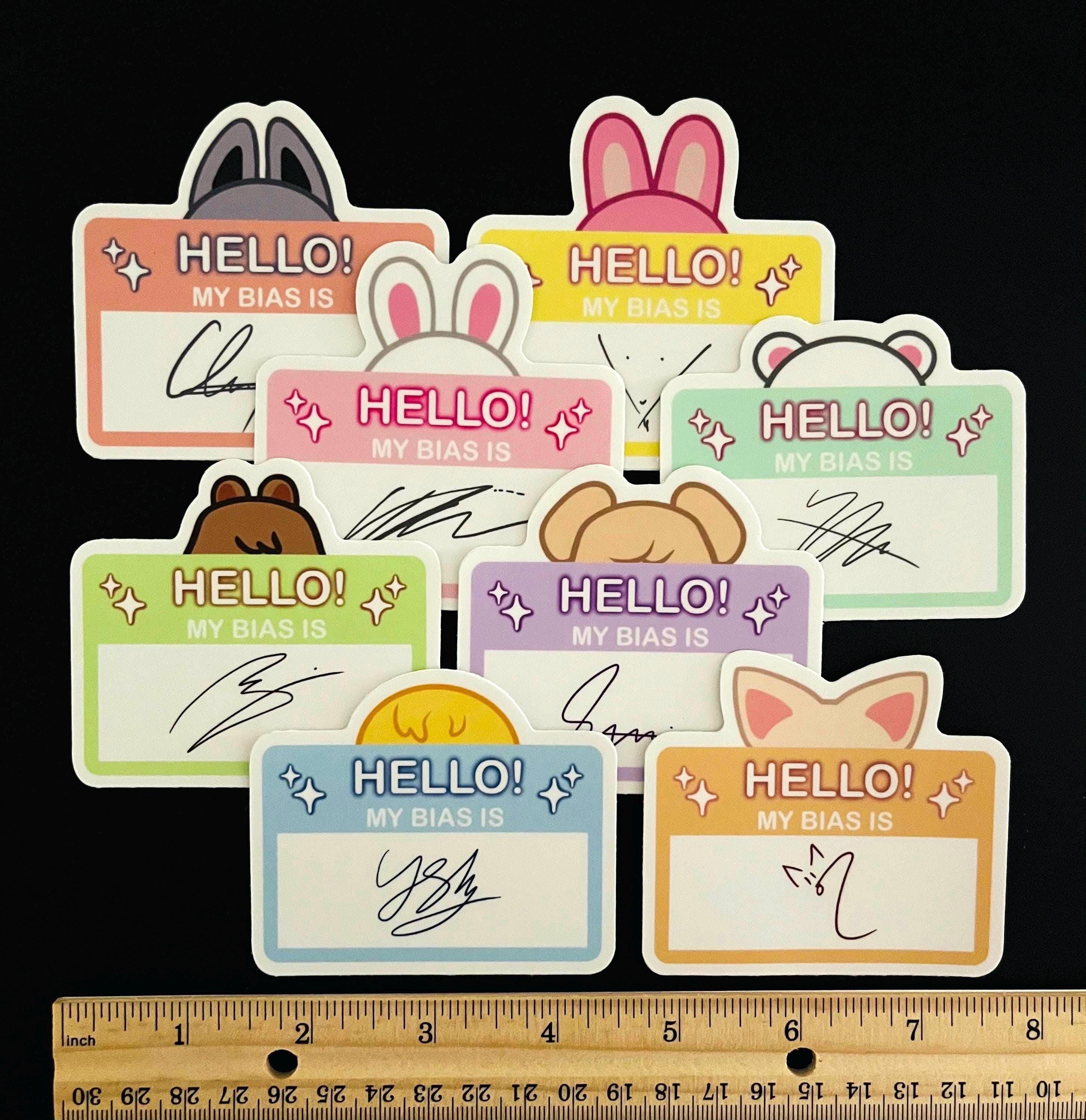 Stray Kids K Pop Skzoo Autograph Bias Vinyl Stickers Gifts for