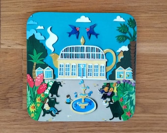 Botanical Gardens Coaster - Sheffield Coaster - Sheffield Gifts - Sheffield Landmarks - Sheffield Present