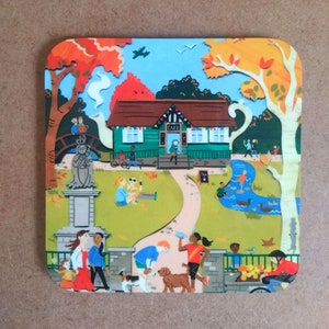Endcliffe Park Coaster - Sheffield Coaster - Sheffield Gifts - Sheffield Cup Mat - Sheffield Cafe Coaster