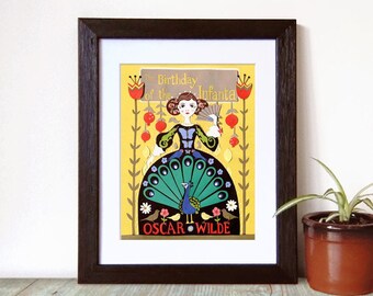 The Birthday of the Infanta - Oscar Wilde Illustration - Fairytale Art Print - Art Noveau Print - Book Cover Art - Princess Art Print