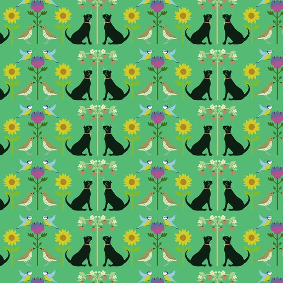 Cat Wrapping Paper - Recycled Wrapping Paper - Bird Wrapping Paper - Flower Wrapping Paper - Floral Gift Wrap - William Morris Inspired