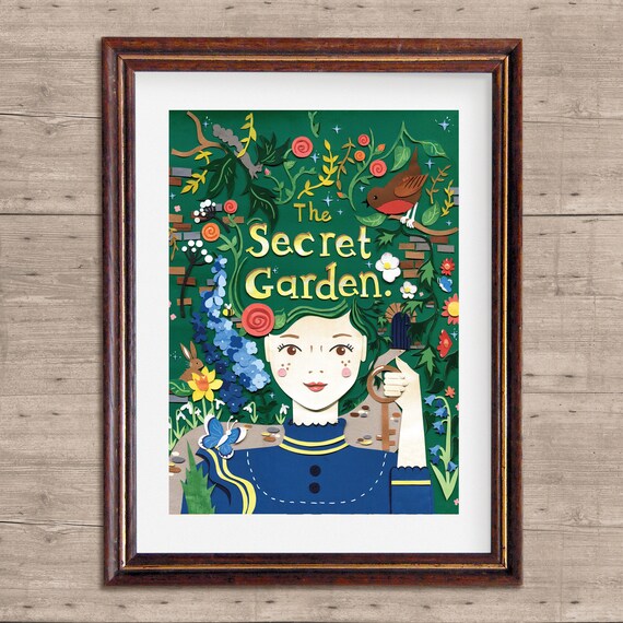 The Secret Garden Print - Children's book art prints - Gift for Book Lover