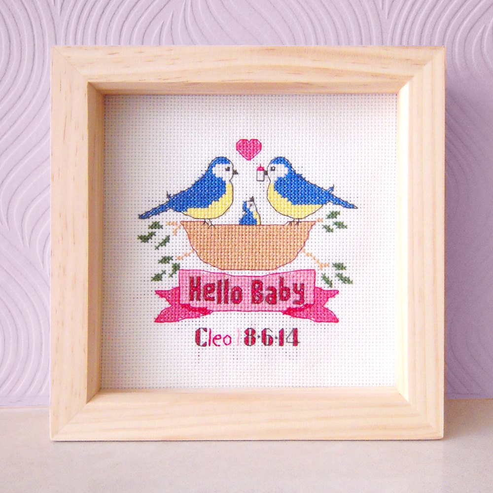 Kruissteekpatroon babyvogel: uniseks kinderkamerdecoratie (pdf-patroon) -  Etsy België, image size:1000x1000