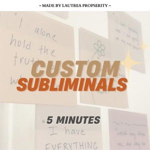 5 Min Custom Subliminal Audio Request