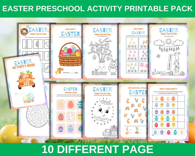 Printable Easter Games, Coloring and Activity Pages, Preschool Activity ...