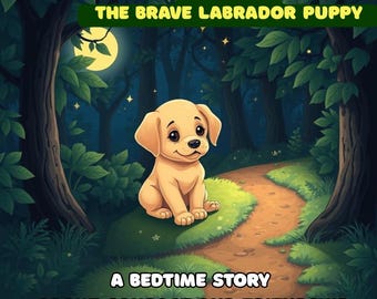 Bruno de Dappere Labrador | Boek met kinderverhalen voor het slapengaan | Moed en vriendschap | Digitale pdf-download