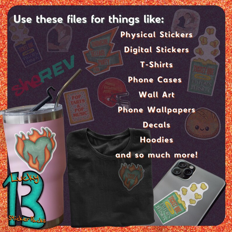 31 Taylor PNG Ultimate Digital Sticker Bundle Instant Download ...