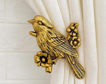 Crochets Fixations de style en Bronze/Laiton pour embrasses de rideaux - Décoration