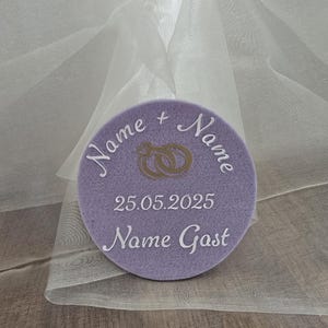 Sottobicchieri in vetro, sottobicchieri in feltro, sottobicchieri per matrimoni, regali per gli ospiti, personalizzati con il nome, festa di nozze, segnaposto,