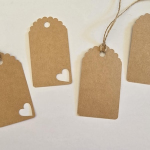 Etichette regalo in carta kraft vuote per scrivere, etichette regalo per compleanni, matrimoni, carta kraft, etichette fatte in casa