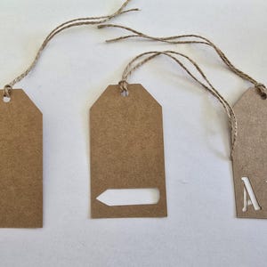 Etichette regalo in carta kraft vuote per scrivere, etichette regalo per l'iscrizione a scuola, carta kraft, segnaposto per l'iscrizione a scuola