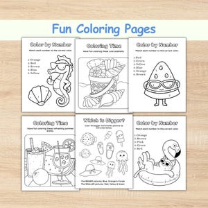 Summer Activity Book - 70 Preschool, Kindergarten Summer Worksheets & Fun Games • Fine Motor Skills, Tracing Lines, Handwriting Practice