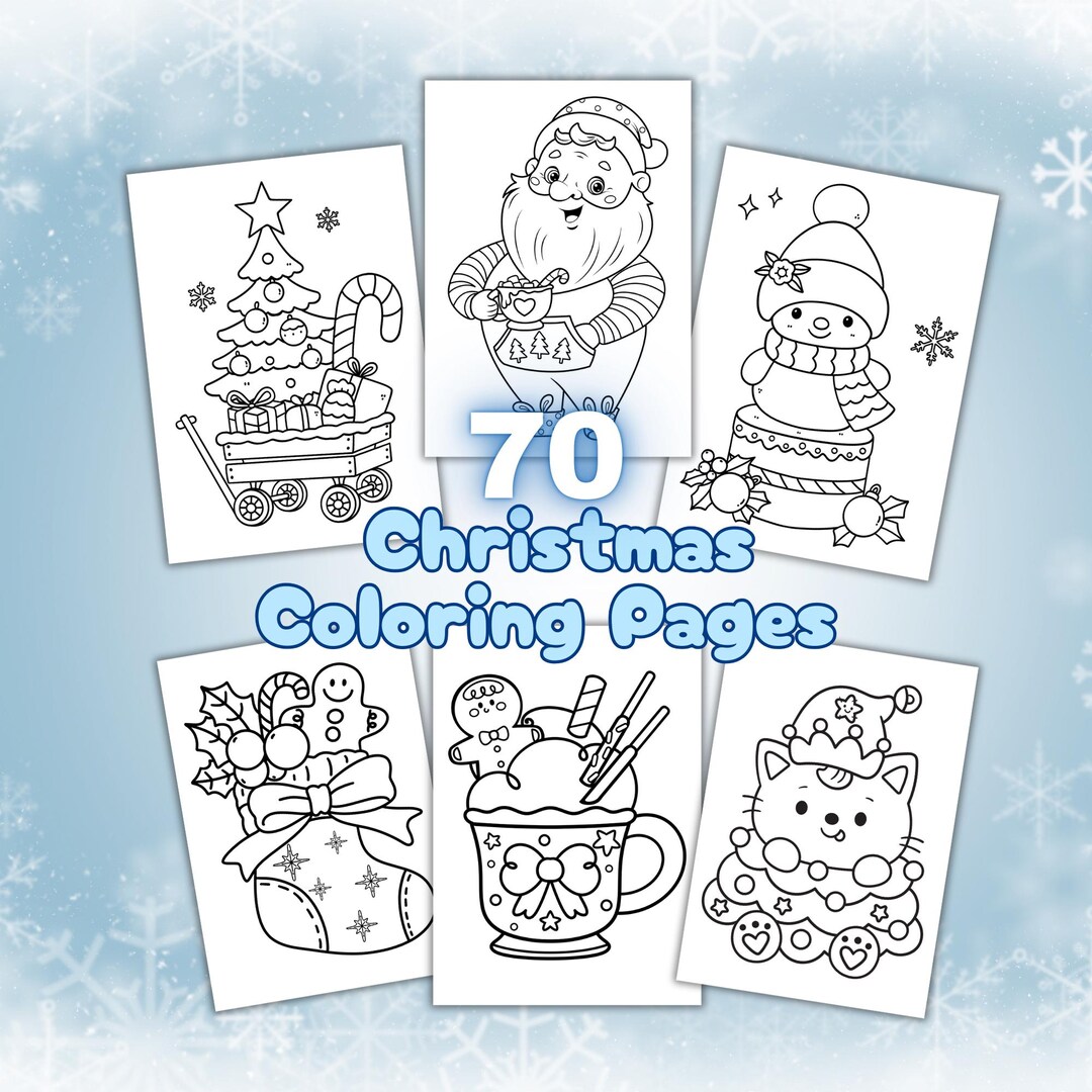 70 Christmas Coloring Pages | Bold and Easy Kids and Adults Printable ...