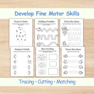 Summer Activity Book - 70 Preschool, Kindergarten Summer Worksheets & Fun Games • Fine Motor Skills, Tracing Lines, Handwriting Practice