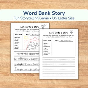 Writing Prompts for Kids in first grade and second grade ( Write and Draw ).Great for homeschooling, these writing worksheets are great as a fun storytelling game and literacy activity. Improves creative writing  through simple sentence building exercises, letting kids create their own story.