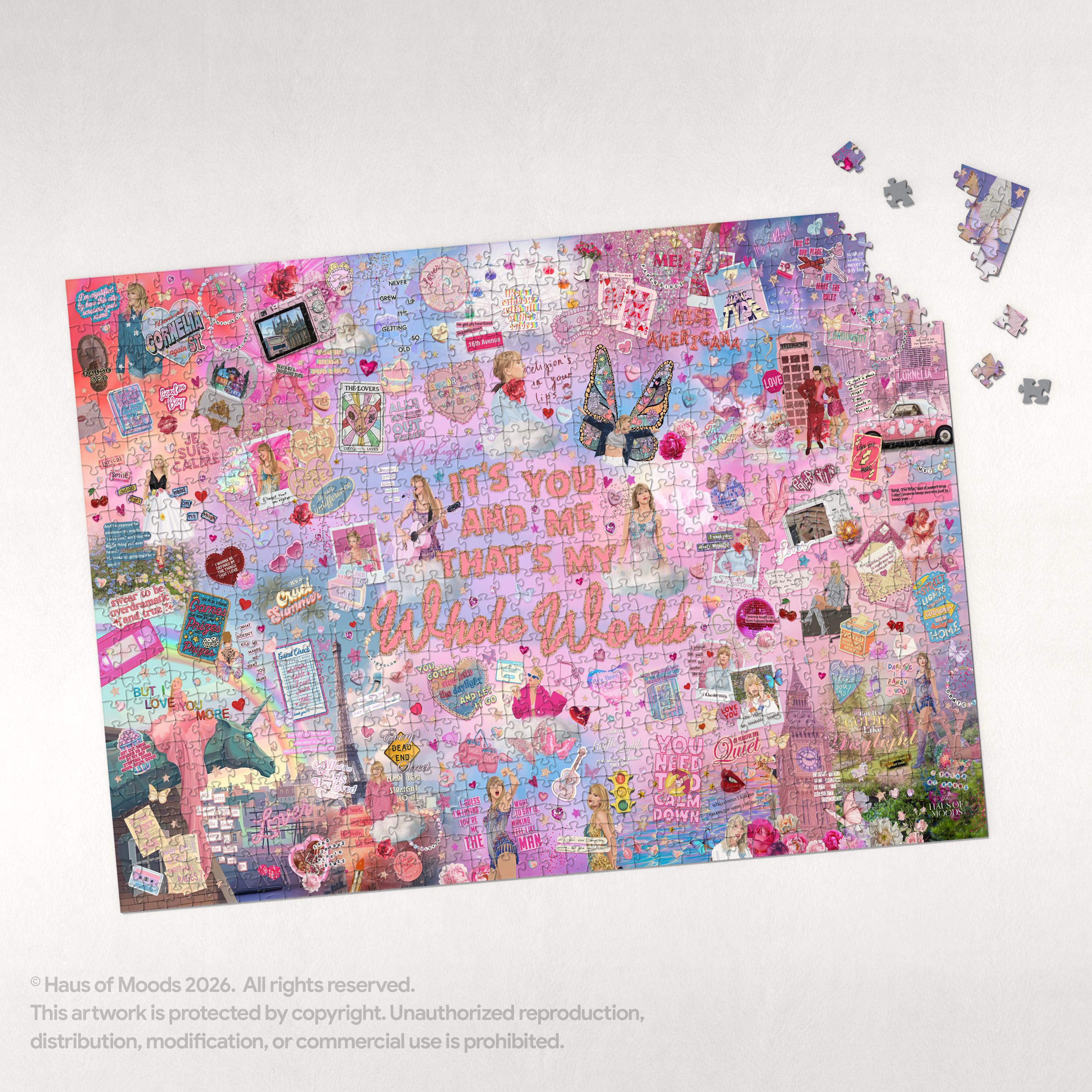 Love Era Inspired Puzzle, Lyrics & Easter Eggs Puzzle (1000, 500